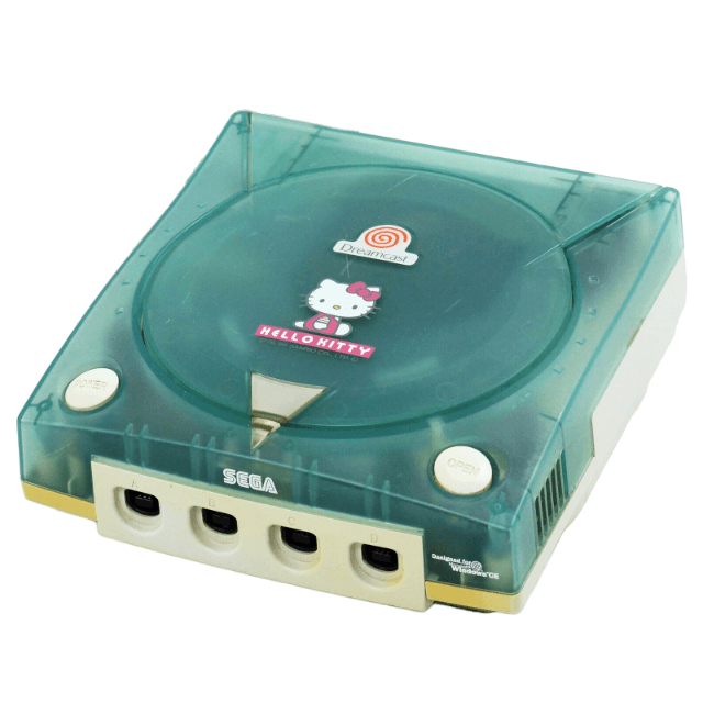 Sega Dreamcast Hello Kitty Blue Console box art for Sega Dreamcast